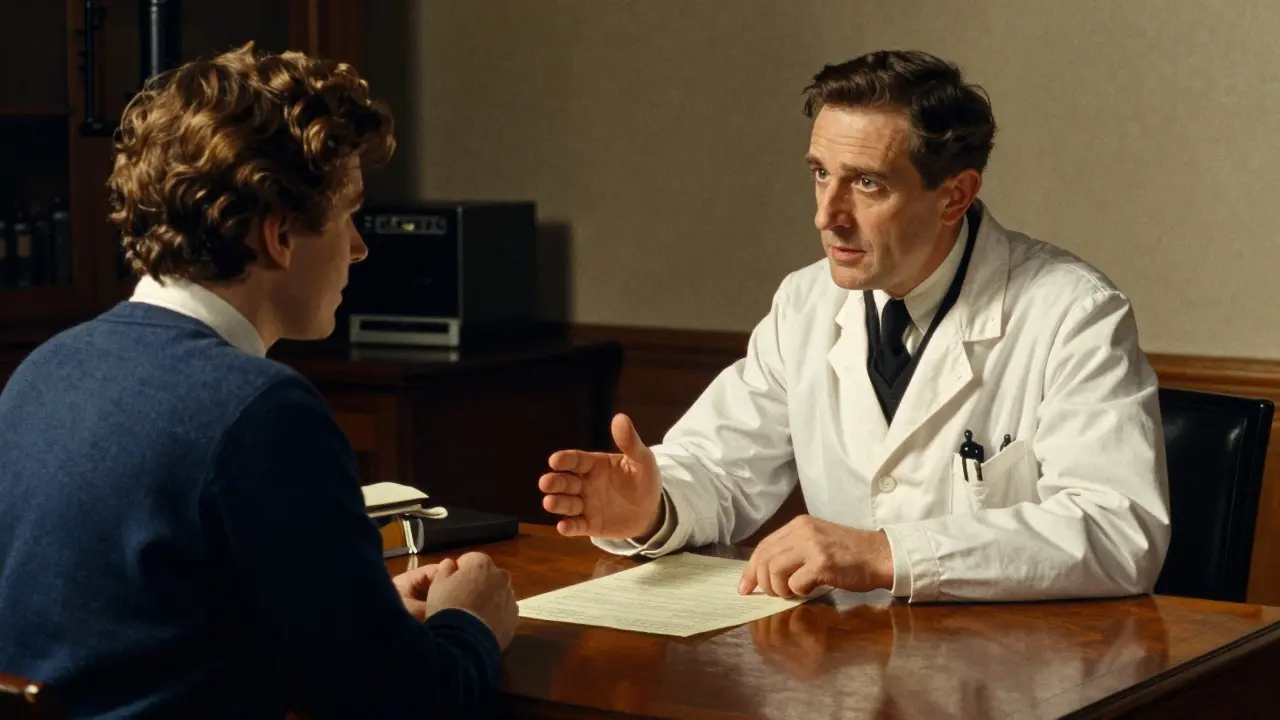 Doctor discussing treatment plan with patient privately.
